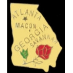 GEORGIA PIN GA STATE SHAPE PINS